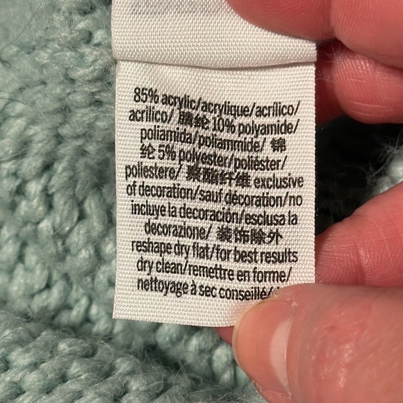 Victoria Secret Pink Seafoam Green Sweater, EUC, Size XS (fits bigger) - Picture 8 of 8